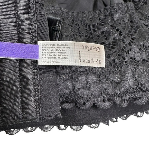 Parfait Women’s Wire-Free 40G Black Lace Bralette - Picture 8 of 10